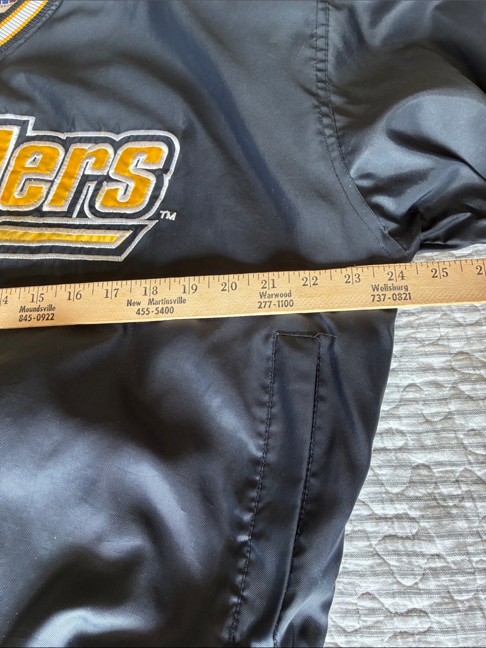 Vintage 90’s Pittsburgh Steelers NFL Sz, M, Black Pullover, Starter Jacket - Picture 8 of 13